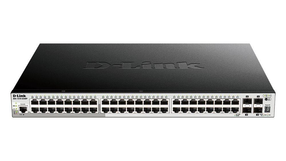 D-Link DGS-1510-20/E | 16-poorts Gigabit L2/L3 Smart Managed Switch | 2x SFP | 2x 10G SFP+ | 76 Gbps switchingcapaciteit | Rackmount 1U | Grijs