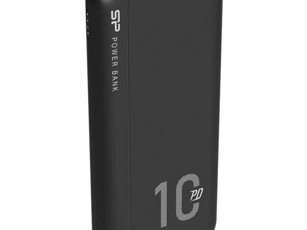 Silicon Power QP15 10000mAh Power Bank | Lithium-Polymeer | Zwart