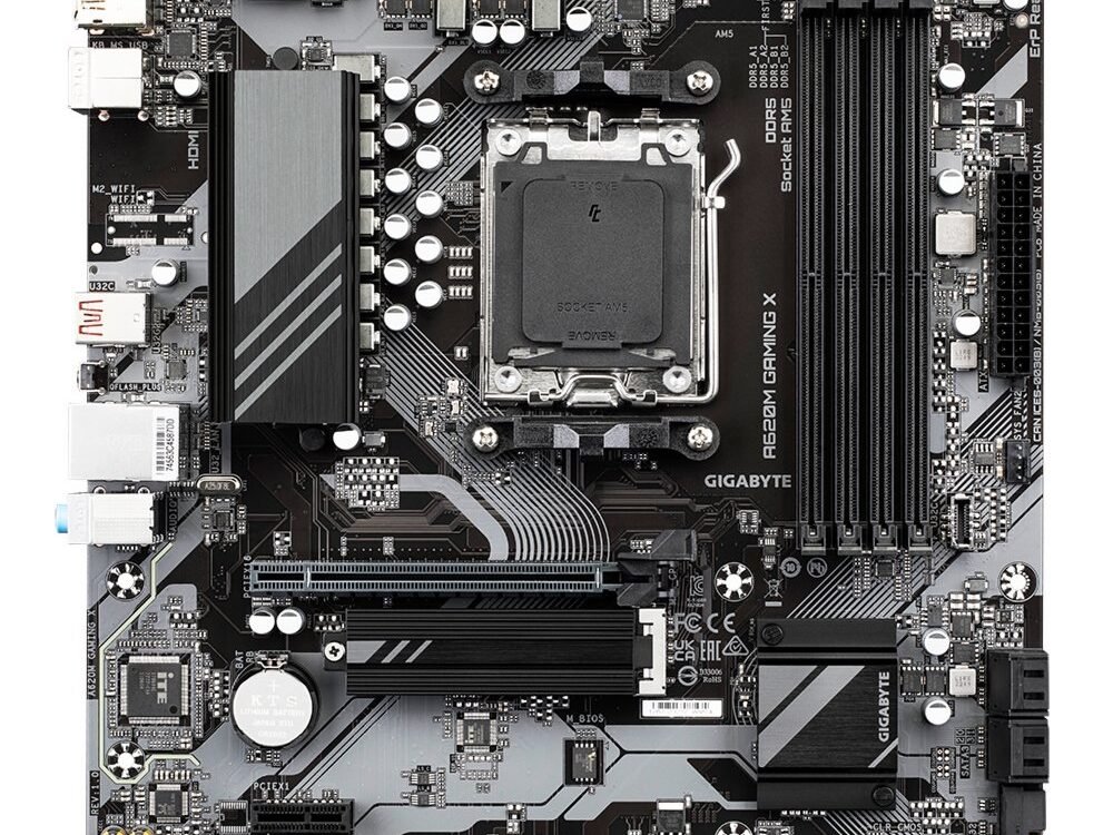 Gigabyte A620M GAMING X | Socket AM5 | AMD A620 | 4xDDR5 | Micro-ATX | Moederbord