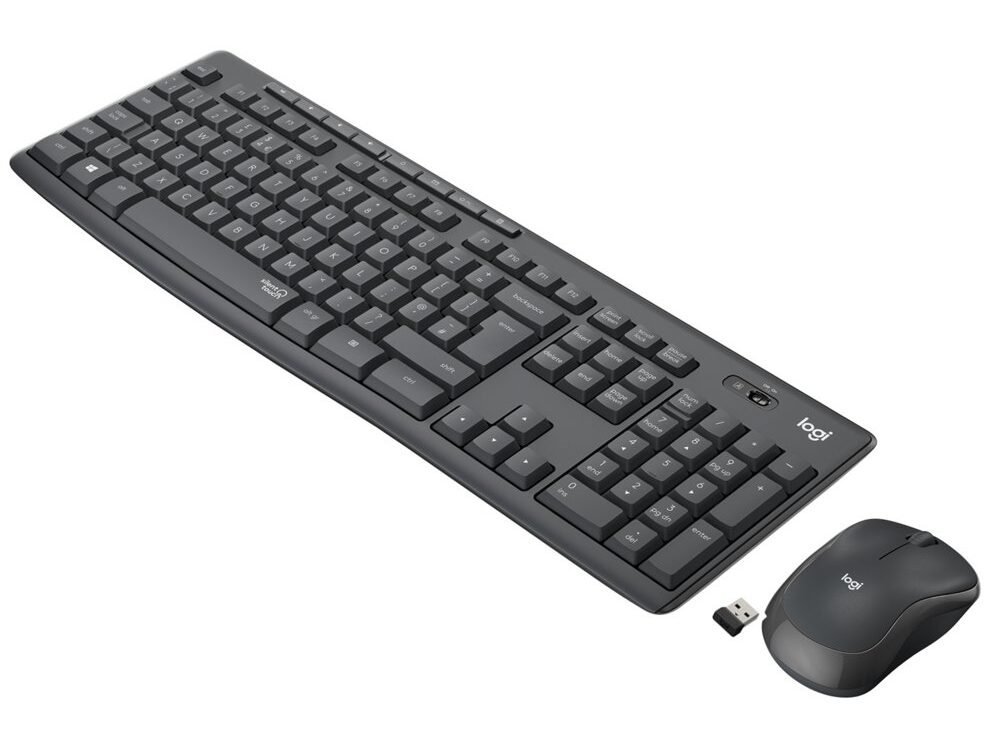 Logitech MK295 Silent | Draadloze Muis-en-Toetsenbordcombo | USB-ontvanger | QWERTY | Zwart