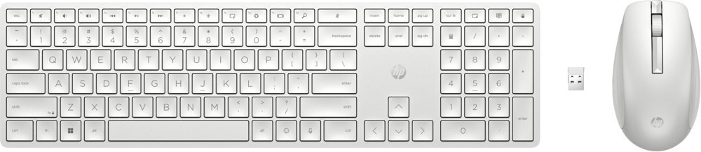 HP 650 Wit | Draadloze Muis en Toetsenbordcombo | QWERTY | Open Box