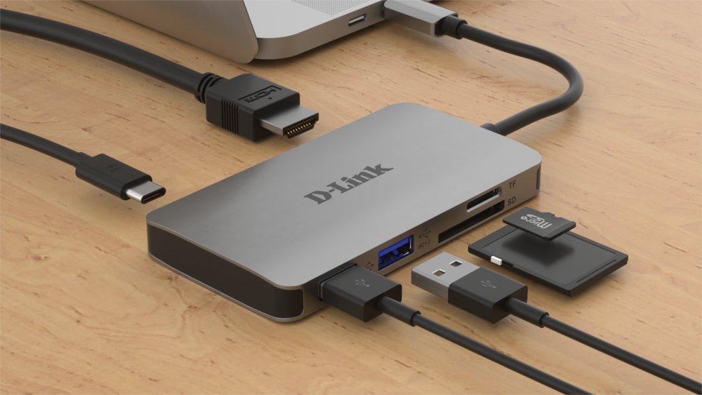 D-Link DUB-M610 | Docking Station & Poortreplicator | USB-C 3.2 Gen 1 | Aluminium/Zwart - Afbeelding 3
