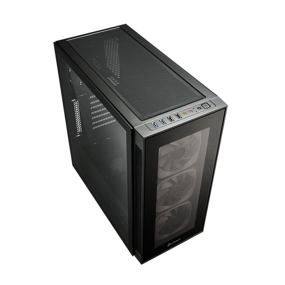 Sharkoon TG6 RGB | Midi Tower Case | Zwart - Afbeelding 4