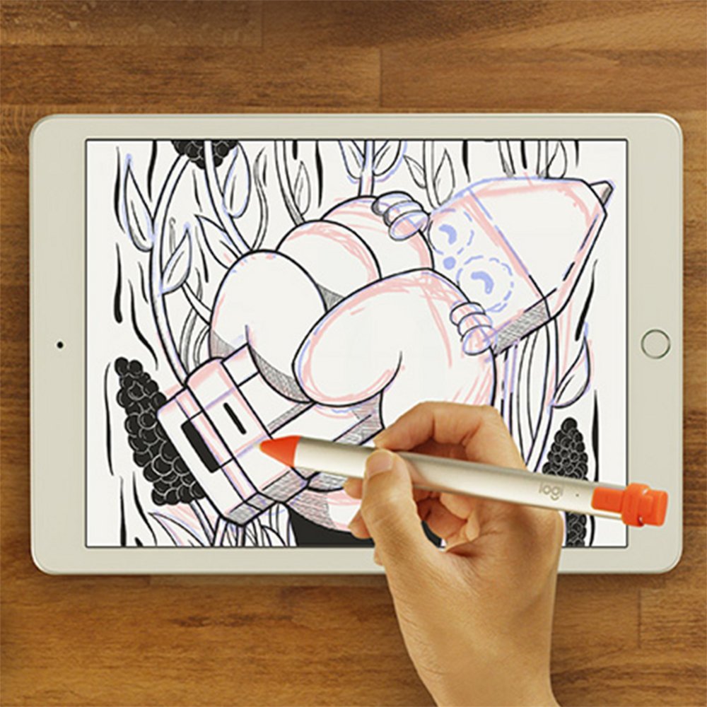 Logitech Crayon Stylus Pen | 20 g | Oranje/Wit - Afbeelding 5