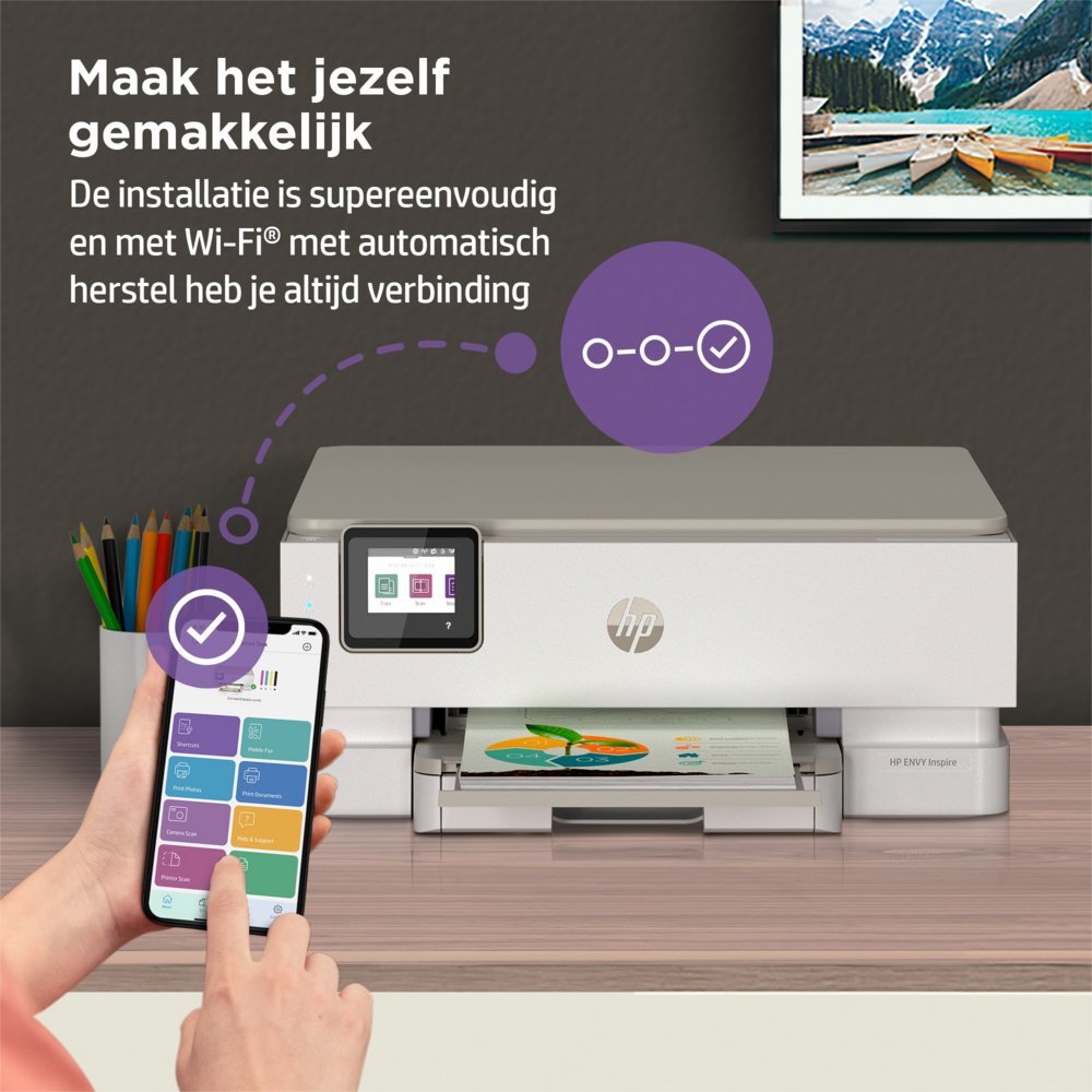 HP Inspire 7220e | All-in-One Inkjetprinter | 4800 x 1200 DPI | Wi-Fi | Kleur - Afbeelding 16