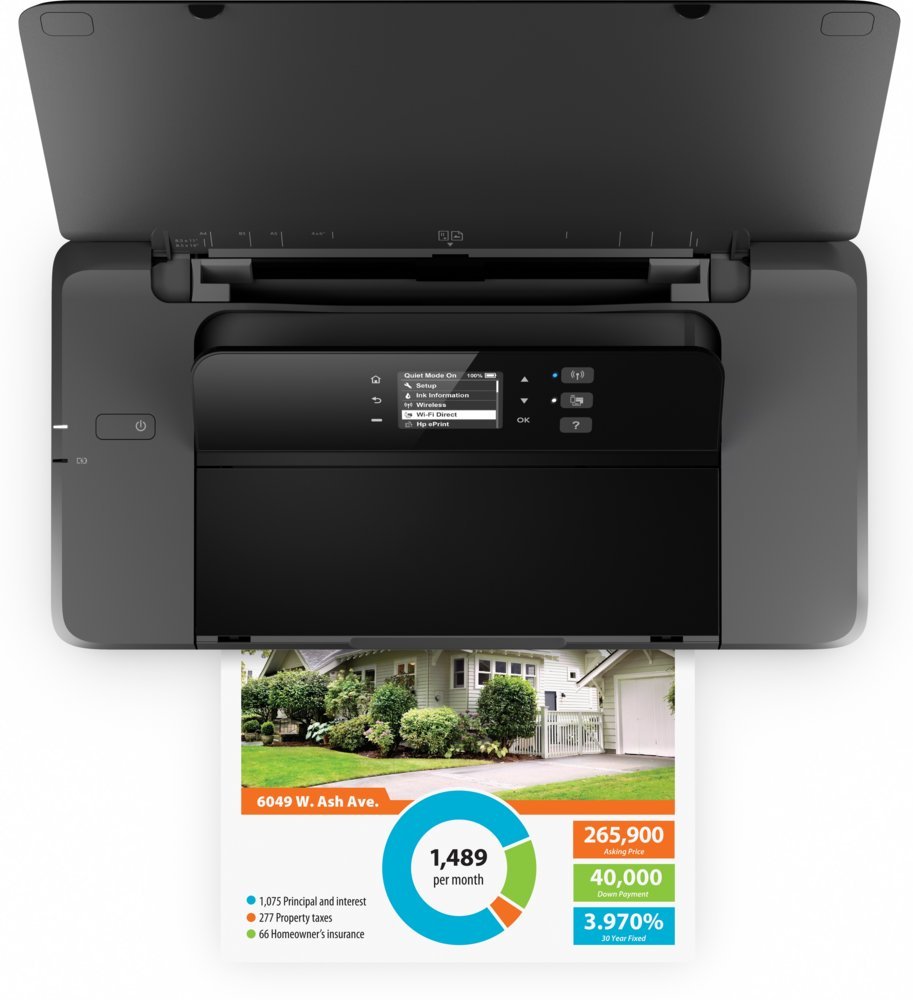 HP OfficeJet 200 | CZ993A | Draagbare A4 Inkjetprinter | Wi-Fi & USB 2.0 | Accu & HP Fast Charge | 10 ppm Zwart / 7 ppm Kleur - Afbeelding 4