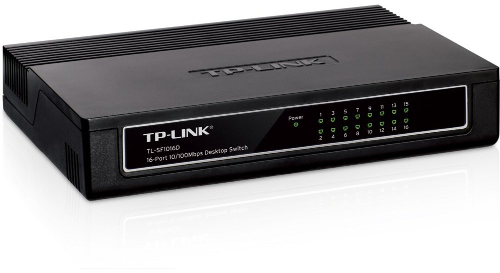 TP-LINK TL-SF1016D | Unmanaged Fast Ethernet Switch | 16 Poorten