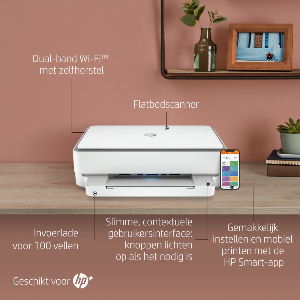HP Envy 6020e | All-in-One Inkjetprinter | 4800 x 1200 DPI | Wi-Fi | Kleur - Afbeelding 10