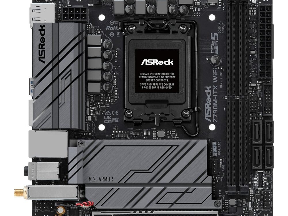 Asrock Z790M-ITX WiFi | Socket LGA 1700 | Intel Z790 | 2xDDR5 | Mini-ITX | Moederbord