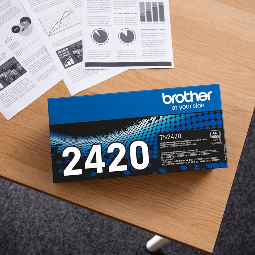 Brother TN-2420 Tonercartridge | Origineel | Zwart | Capaciteit: 3000 Pagina's - Afbeelding 4