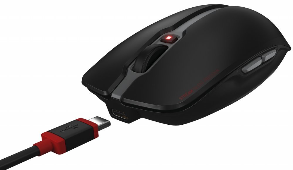 Cherry Stream Desktop Recharge | Draadloos Toetsenbord en Muis | Grijs | USB Receiver