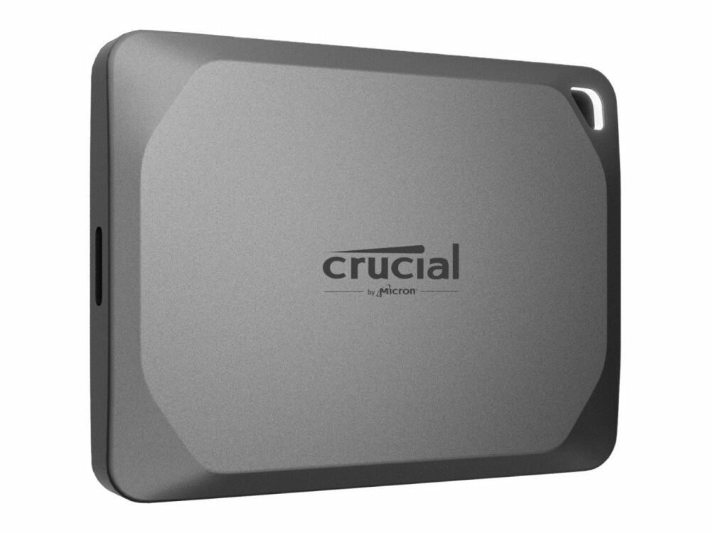 Crucial X9 Pro | 1TB Externe SSD | USB-C 3.2 Gen2 | 1.050MB/s lezen | 1.050MB/s schrijven | IP55 | Grijs