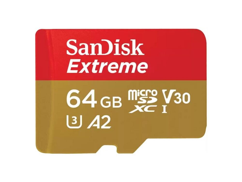 SanDisk Extreme | MicroSDXC | 64GB | Class 10 | UHS-I U3