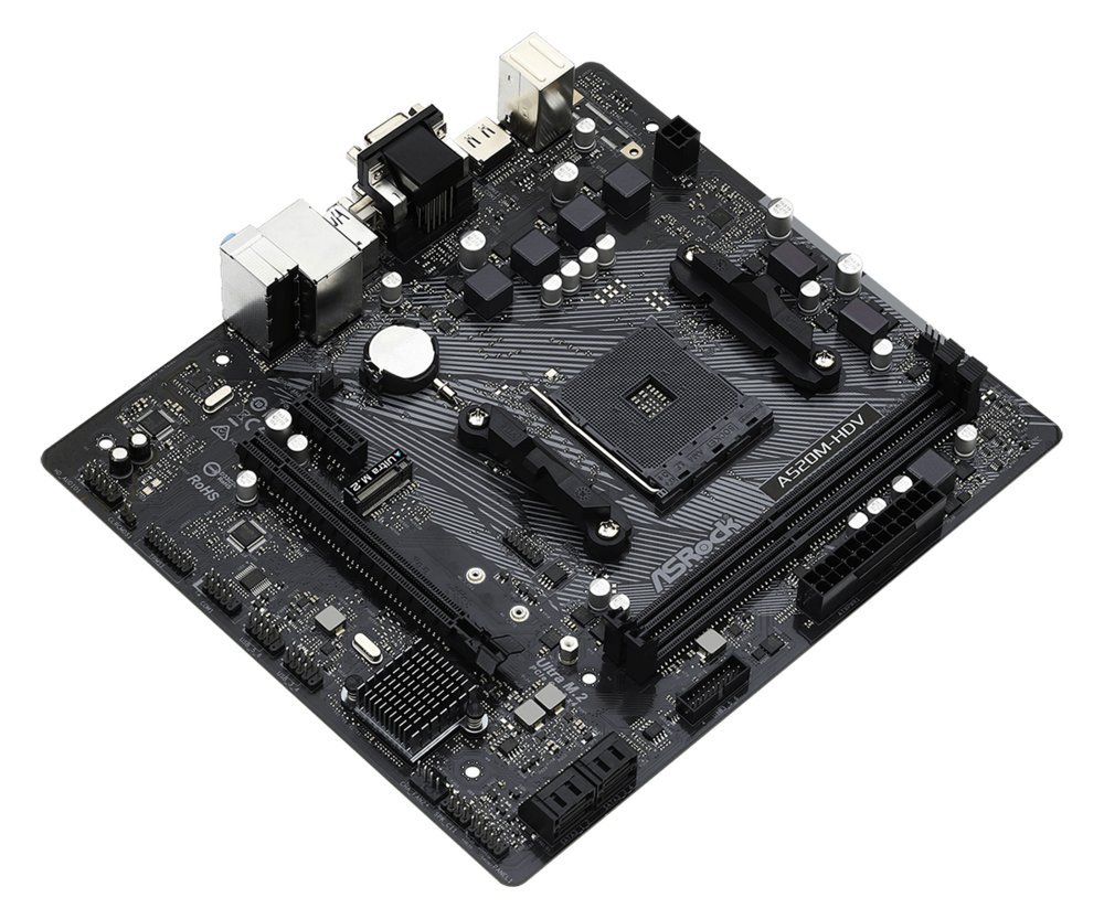 Asrock A520M-HDV | Socket AM4 | AMD A520 | 2xDDR4 | Micro-ATX | Moederbord - Afbeelding 4