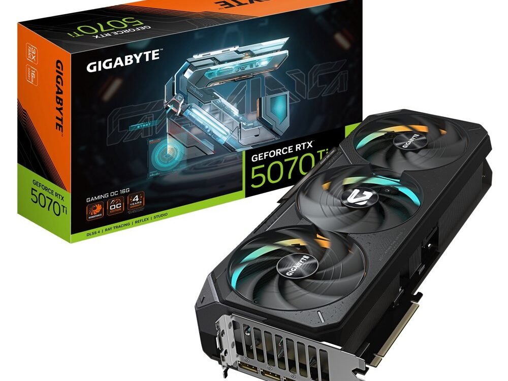GIGABYTE GeForce RTX 5070 Ti GAMING OC | 16GB GDDR7 | DLSS 4 | Videokaart | Nvidia GPU