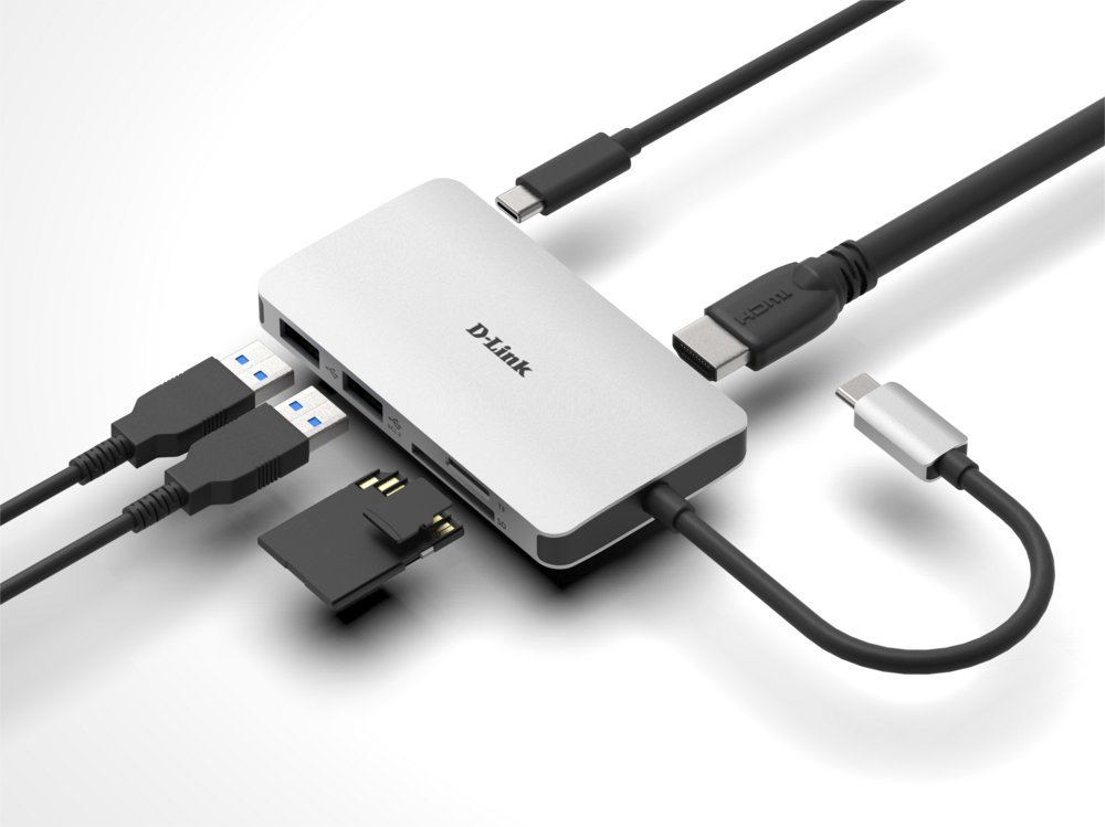 D-Link DUB-M610 | Docking Station & Poortreplicator | USB-C 3.2 Gen 1 | Aluminium/Zwart - Afbeelding 4