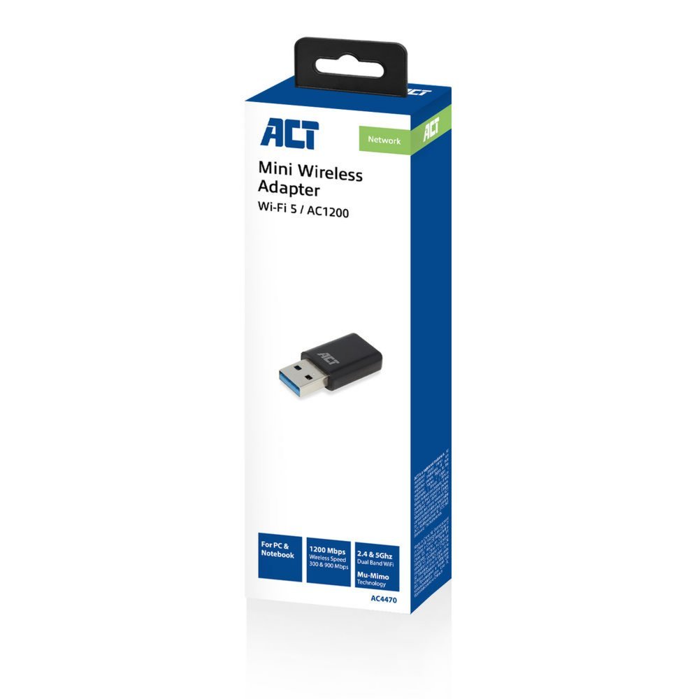ACT AC4470 | USB A wifi adapter | Tot 900 Mbit/s - Afbeelding 5