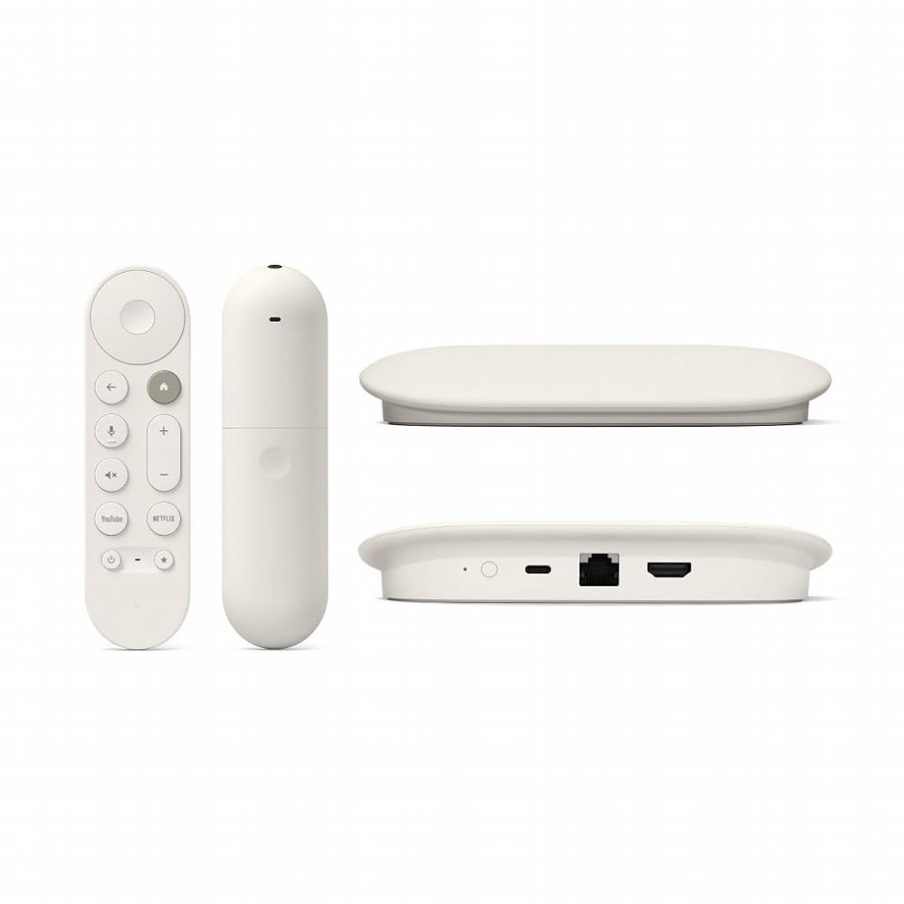 Google TV Streamer Wit 4K | 32GB Opslag | Bluetooth + Wifi + Ethernet