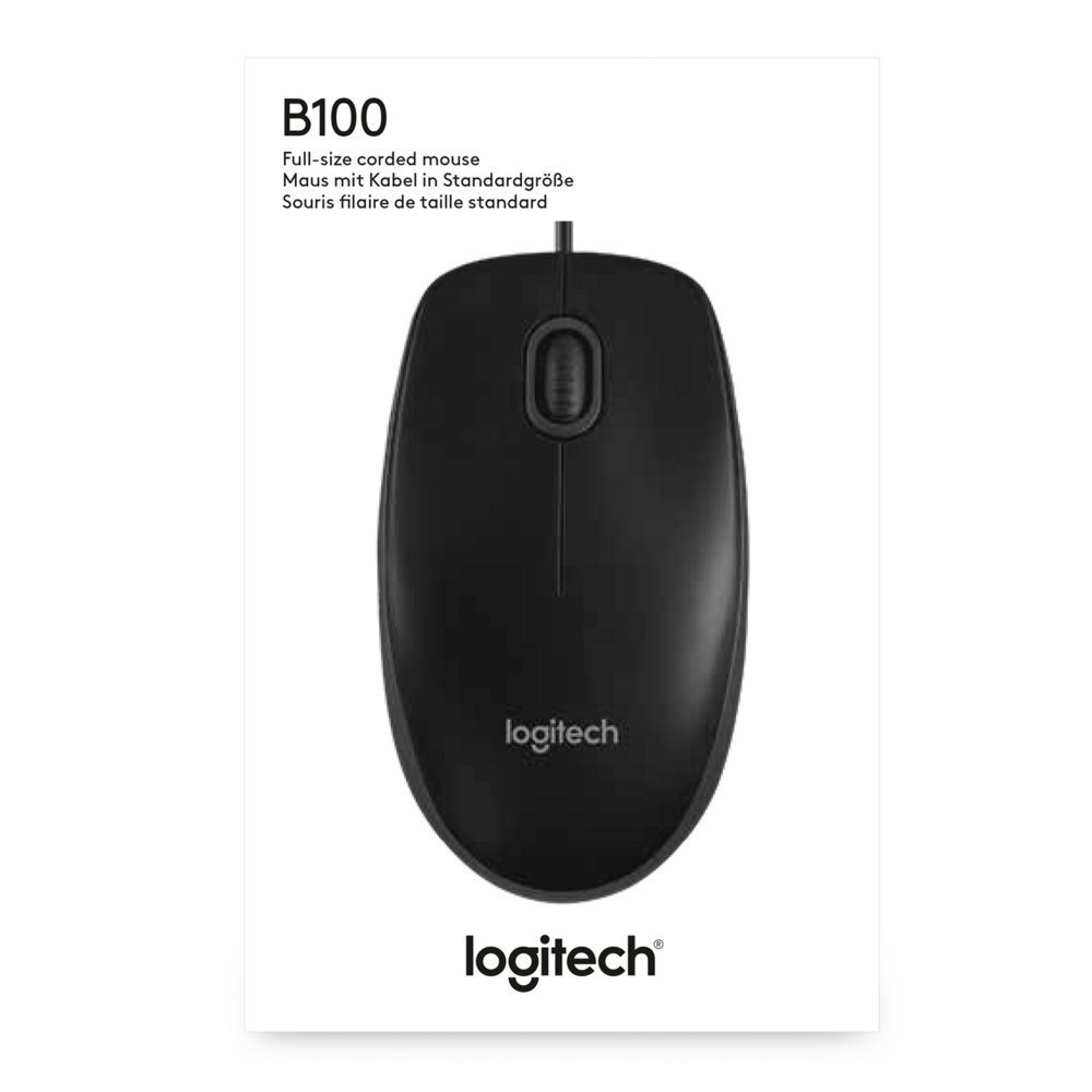 Logitech B100 | Bedrade Muis | Links- en Rechtshandig | USB-A | 800 DPI | Zwart - Afbeelding 9
