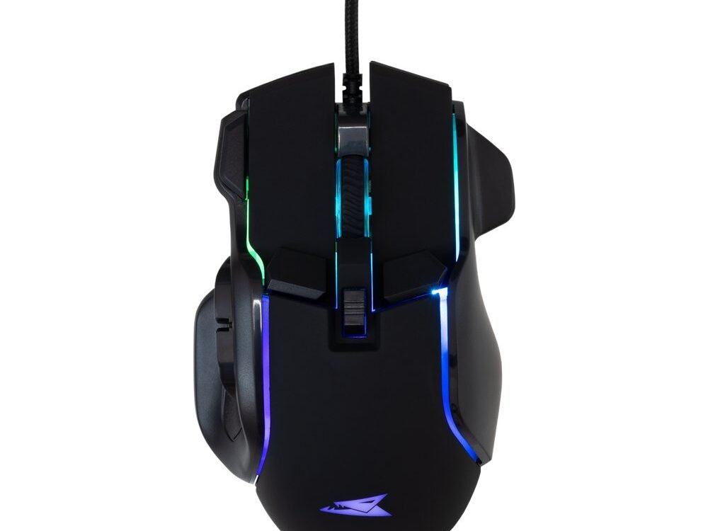 Baracuda PIRANHA RGB | Bedrade Gaming Muis | USB-A | 7200 DPI | Zwart