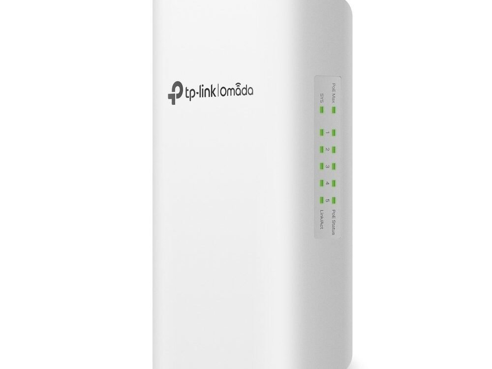 TP-Link Omada SG2005P-PD | 5-poorts Gigabit Managed Switch | 1 PoE++ In / 4 PoE+ Out | IP55 Outdoor | Cloudbeheer via Omada SDN