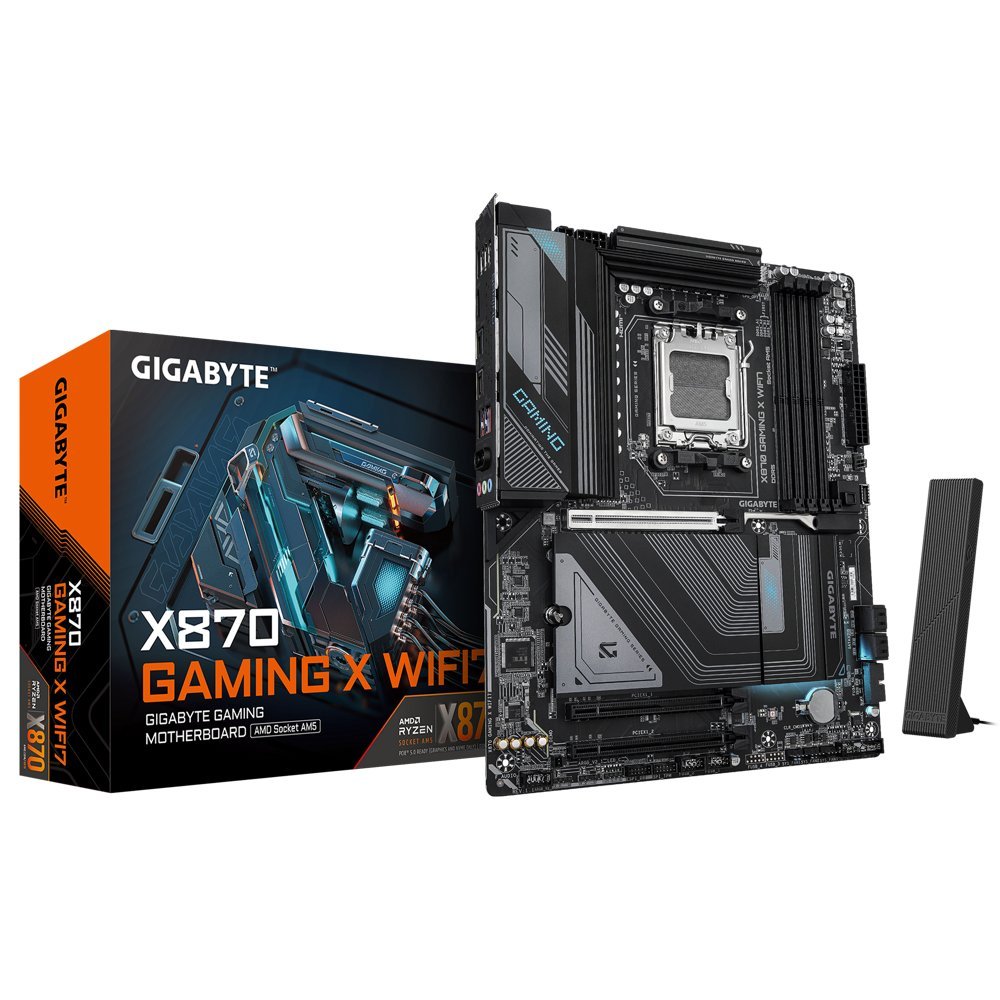 Gigabyte X870 GAMING X WIFI7 | Socket AM5 | AMD X870 | 4xDDR5 | ATX | Moederbord