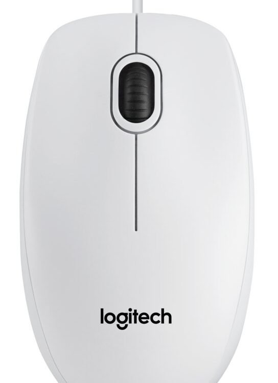 Logitech B100 | Bekabelde Muis | Links- en Rechtshandig | USB-A | 800 DPI | Wit