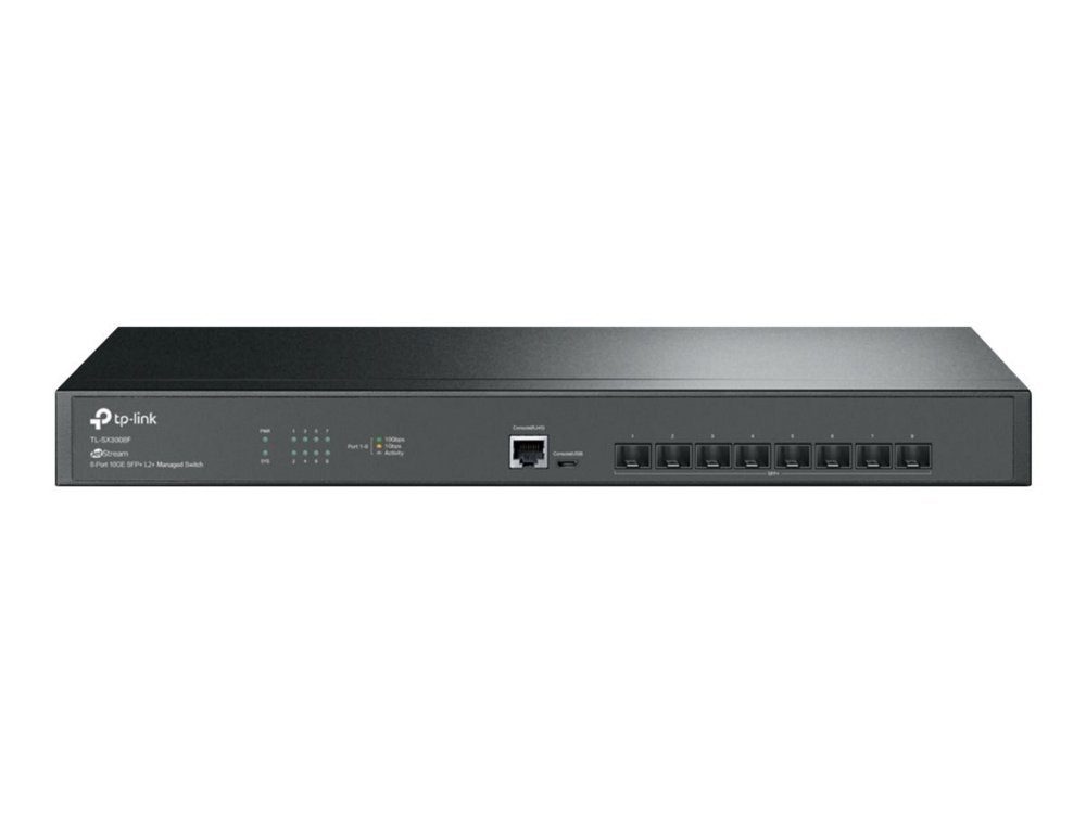 TP-Link TL-SX3008F | Managed L2+ Switch | 8 Poorten | 10G SFP+ | Rackmount