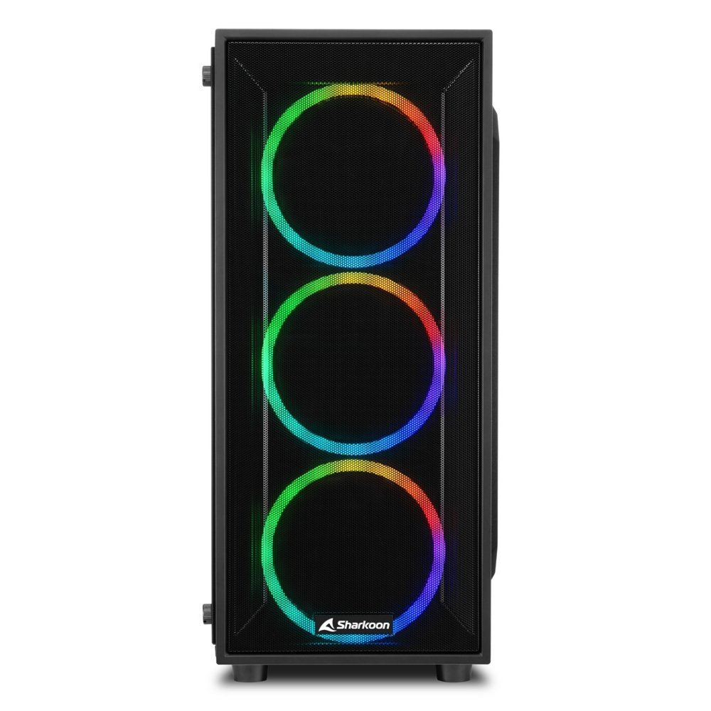 Sharkoon TG4M RGB | Midi Tower Case | Zwart - Afbeelding 3