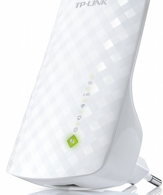 TP-Link RE200 | Wi-Fi 5 Range Extender | Dual-band | 750 Mbps | 10/100 Mbps Ethernet | Wit