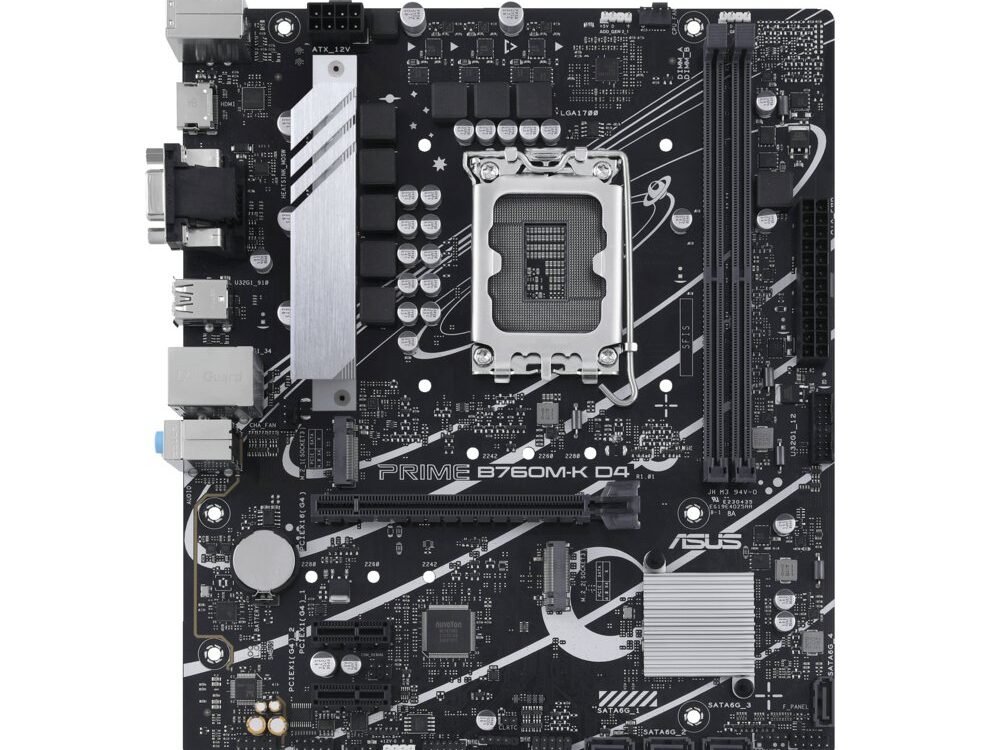 ASUS PRIME B760M-K D4 | Socket LGA 1700 | Intel B760 | 2xDDR4 | Micro-ATX | Moederbord