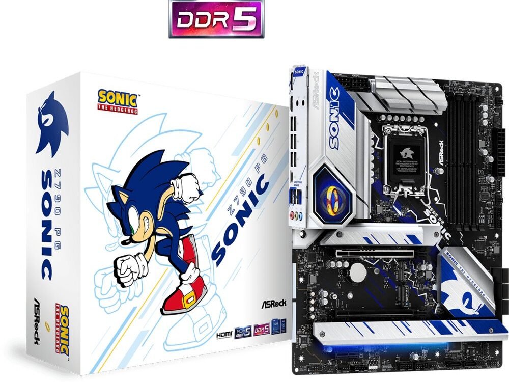 Asrock Z790 PG SONIC | Socket LGA 1700 | Intel B760 | 4xDDR5 | Micro-ATX | Moederbord