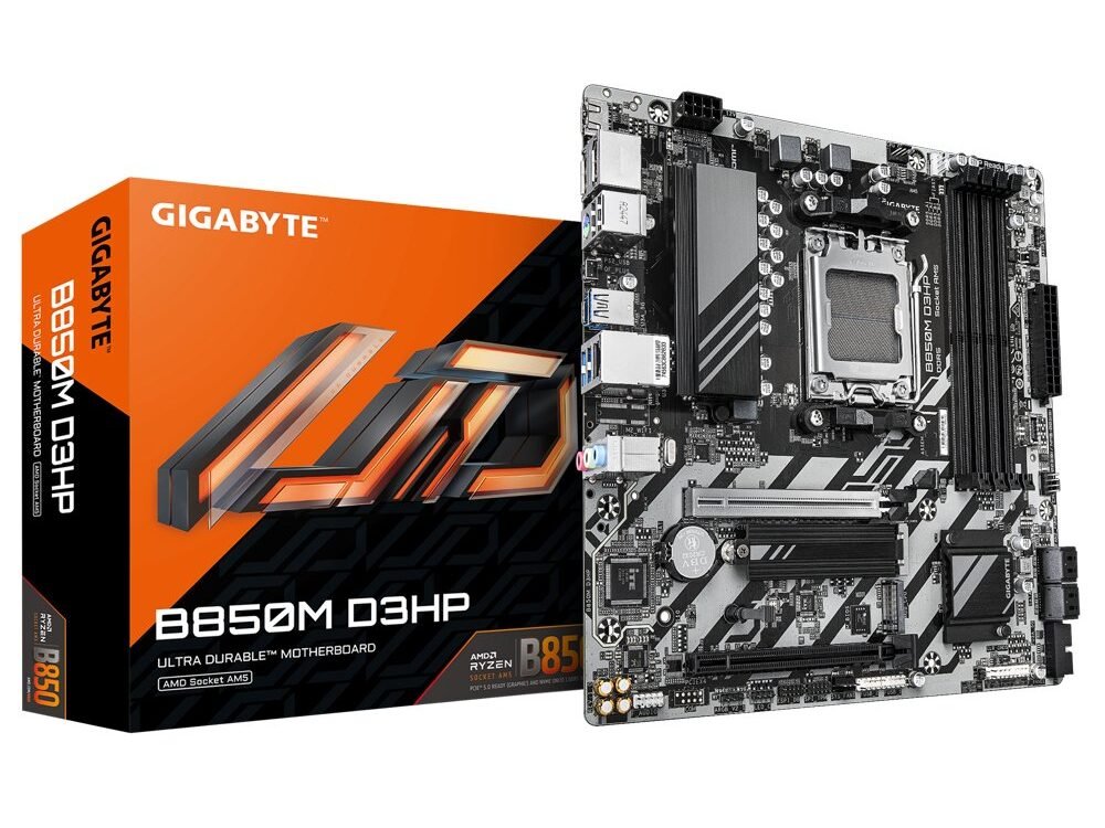 Gigabyte B850M D3HP | Socket AM5 | AMD B850 | 4xDDR5 | Micro ATX | Moederbord