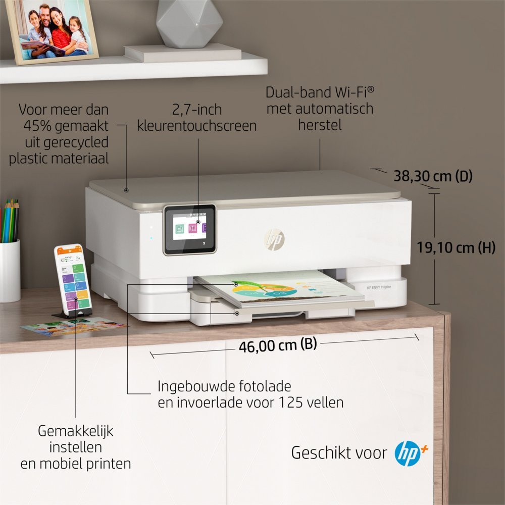 HP Inspire 7220e | All-in-One Inkjetprinter | 4800 x 1200 DPI | Wi-Fi | Kleur - Afbeelding 23