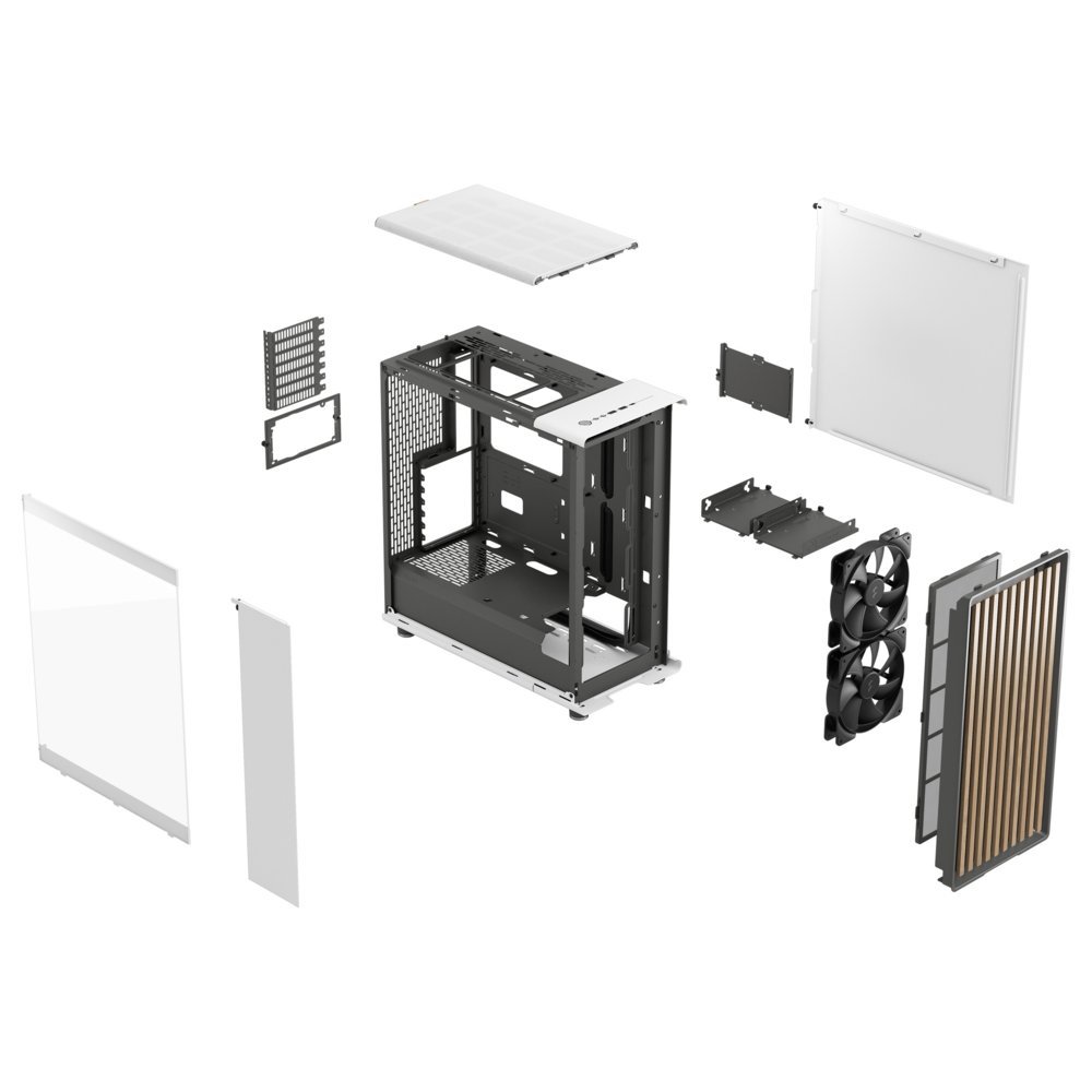 Fractal Design North | ATX Behuizing | Wit (Chalk White) | TG Side Panel (Transparant) - Afbeelding 8