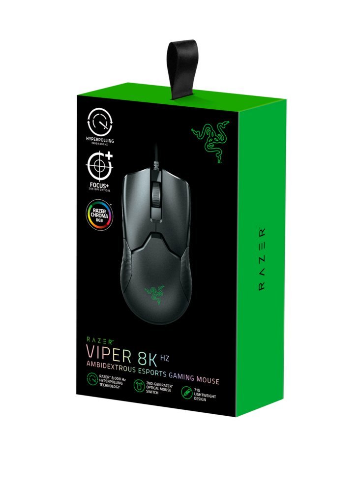 Razer Viper 8KHz | Bedrade Gaming Muis | Links- en Rechtshandig | USB-A | 20.000 DPI | Zwart - Afbeelding 9