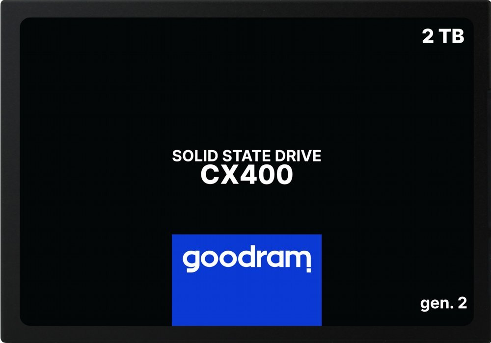 Goodram CX400 | 2TB SATA SSD | 2.5'' | 550MB/s Lezen | 500MB/s Schrijven