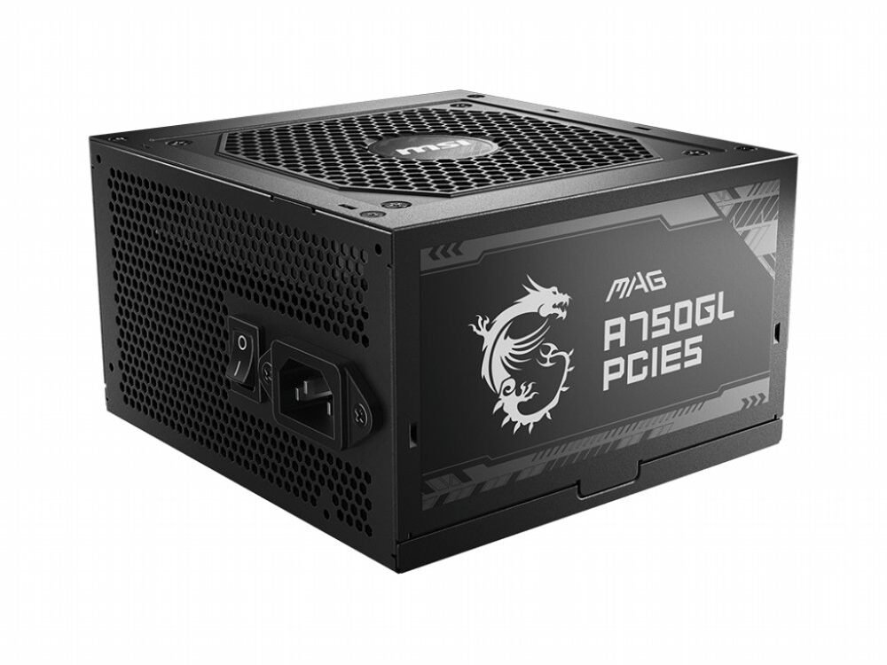 MSI MAG A750GL PCIE5 | 750 Watt Gold ATX 3.0 PSU | Modulair | Power Supply | Voeding