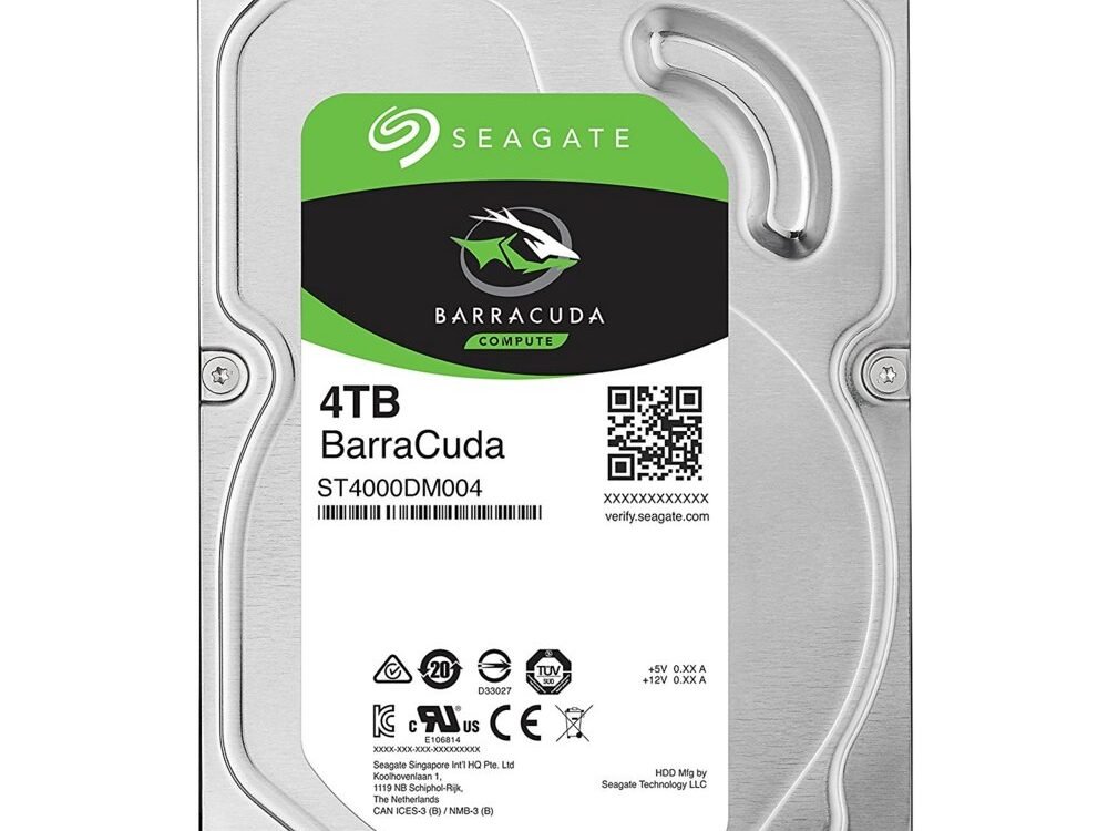 Seagate Barracuda HDD 3.5" | 4TB SATA III | 5400RPM
