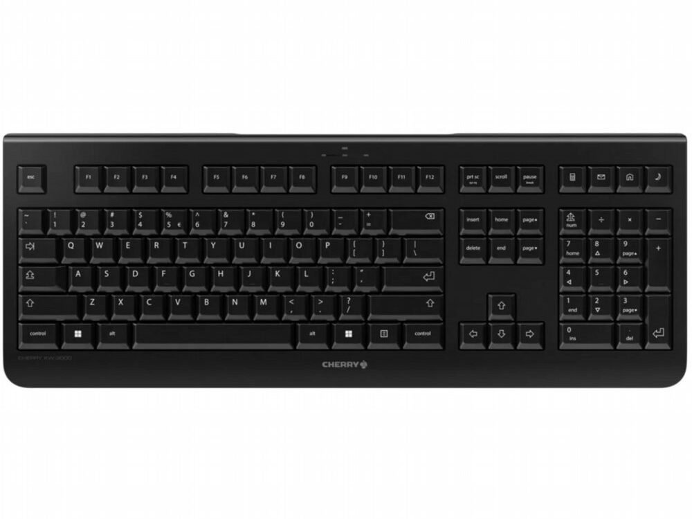 CHERRY KW 3000 | Draadloos Toetsenbord | USB ontvanger | QWERTY | Zwart