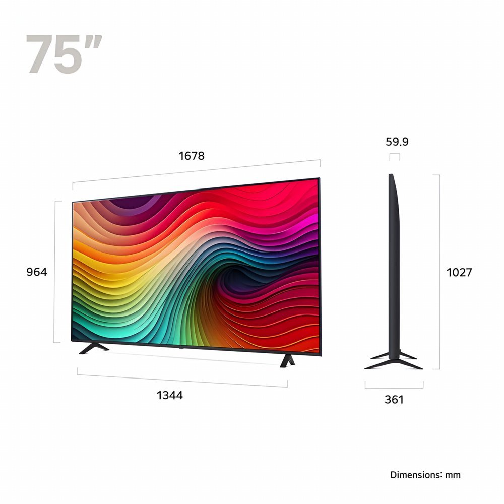 LG NanoCell 75NANO82T6B | 75" 4K Ultra HD NanoCell Smart TV | WebOS | HDR10 | 60Hz - Afbeelding 6
