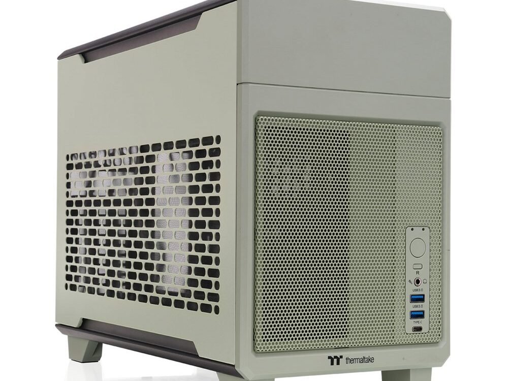 Thermaltake The TR100 | Mini-ITX Case | Matcha Green (CA-11A-00SENN-00)