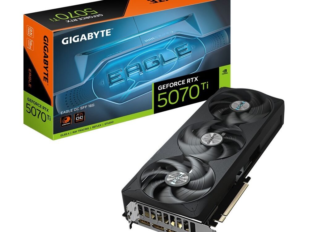GIGABYTE GeForce RTX 5070 Ti EAGLE OC SFF | 16GB GDDR7 | DLSS 4 | Videokaart | Nvidia GPU