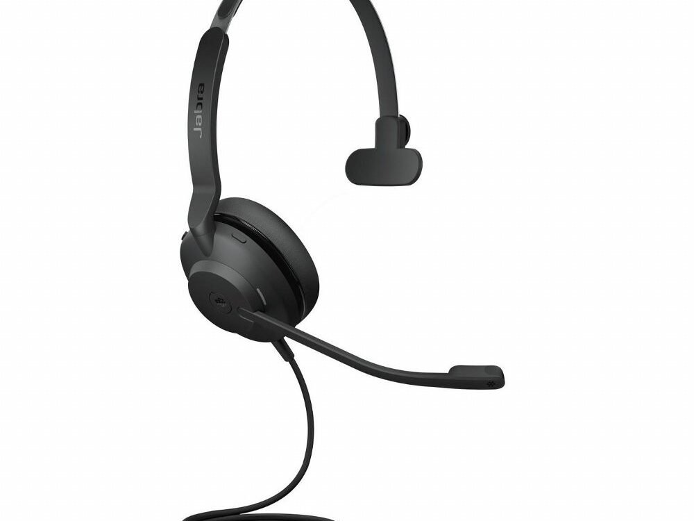Jabra Evolve2 30 MS | Mono Bedrade On-Ear Headset USB-C | Zwart