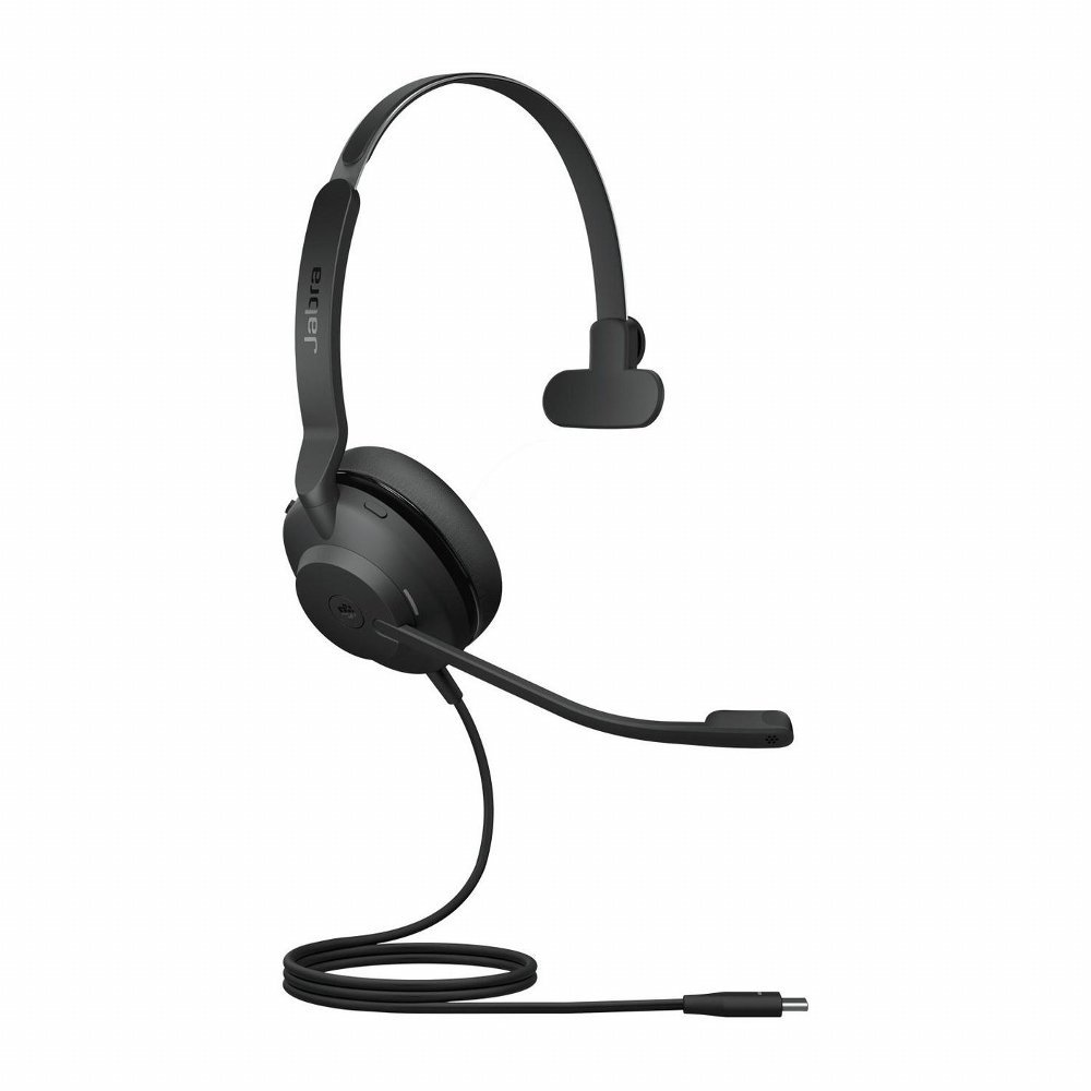 Jabra Evolve2 30 MS | Mono Bedrade On-Ear Headset USB-C | Zwart