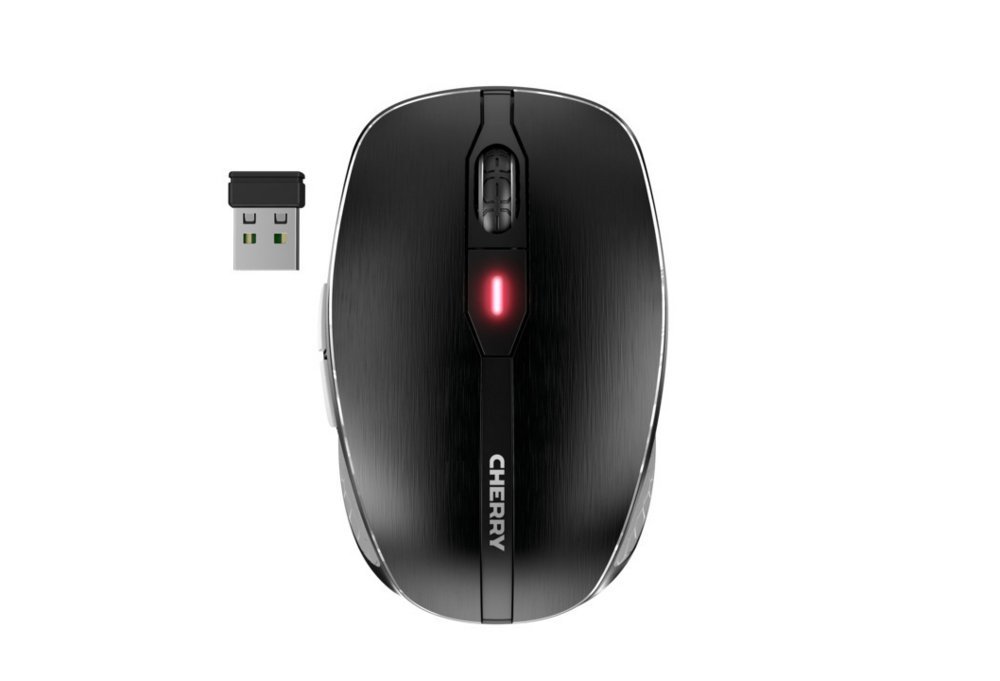 Cherry MW 8C Advanced | Draadloze Muis | Links- en Rechtshandig | RF + Bluetooth | 3200 DPI | Zwart/Grijs