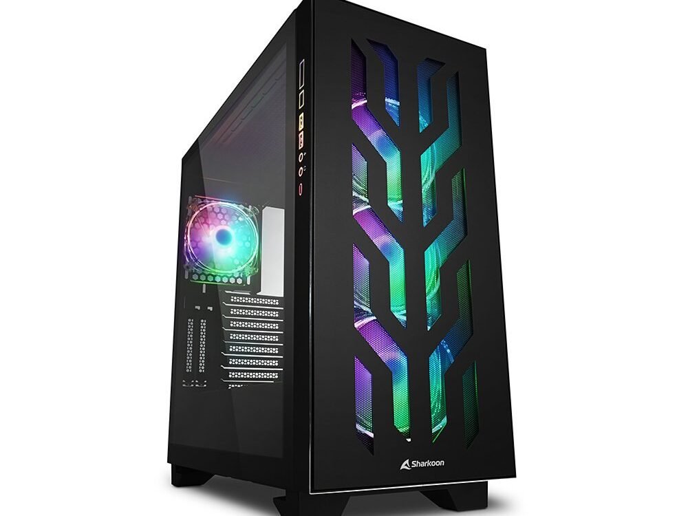 Sharkoon Elite Shark CA300T RGB | Tower Case | Zwart