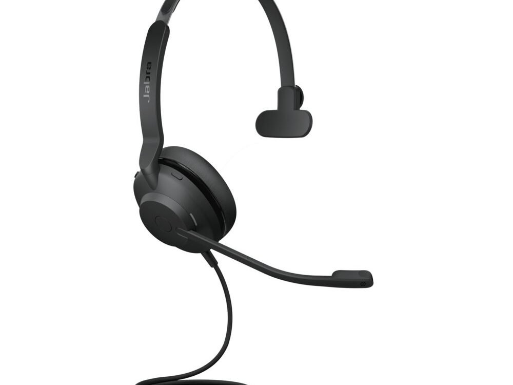 Jabra Evolve2 30 UC | Mono Bedrade On-Ear Headset USB-C | Zwart