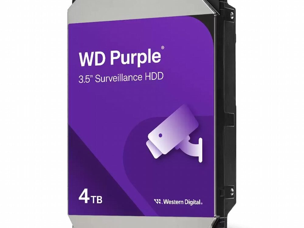 Western Digital Purple | Interne HDD 4 TB | 3.5" SATA III | 5400 RPM | 128 MB Cache
