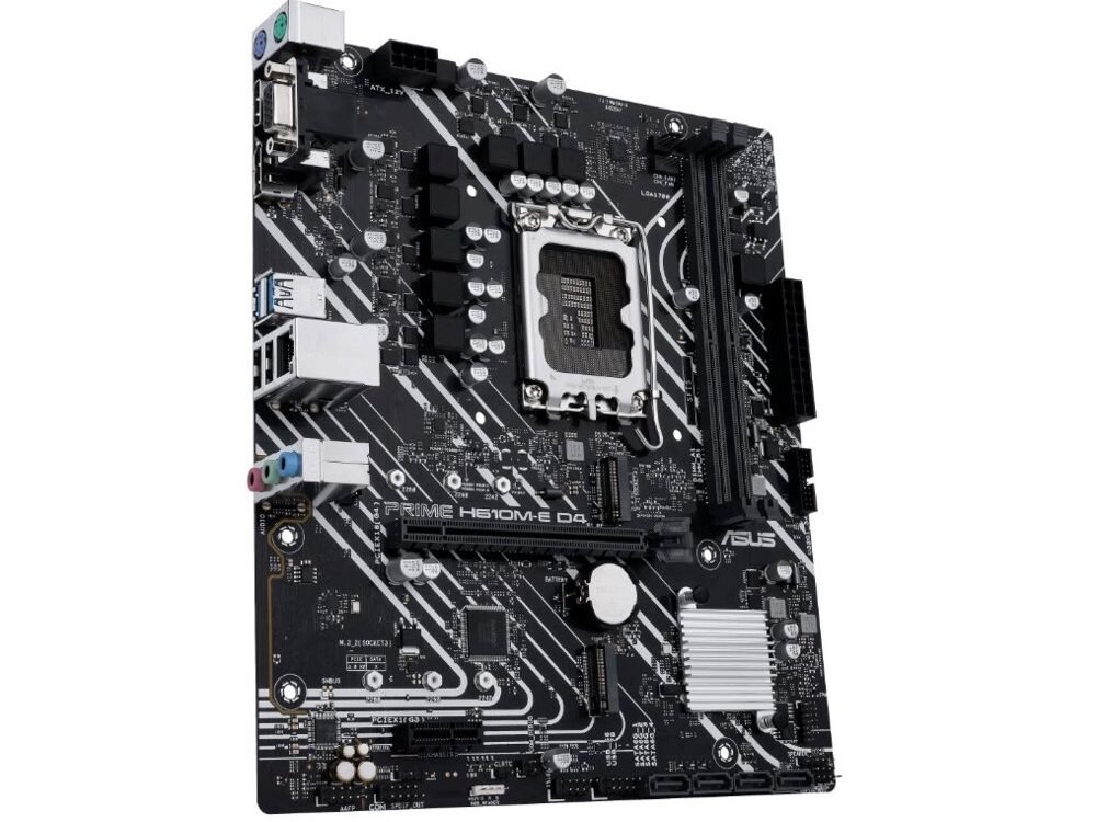 ASUS PRIME H610M-E D4-CSM | Socket LGA 1700 | Intel H610 | 2xDDR4 | Micro-ATX | Moederbord